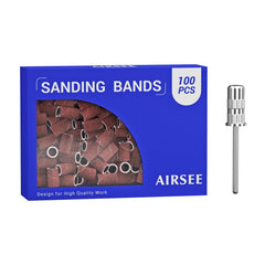 AirSEE bandas de lijado 180 grano para uñas, aptas para naturales o artificiales.