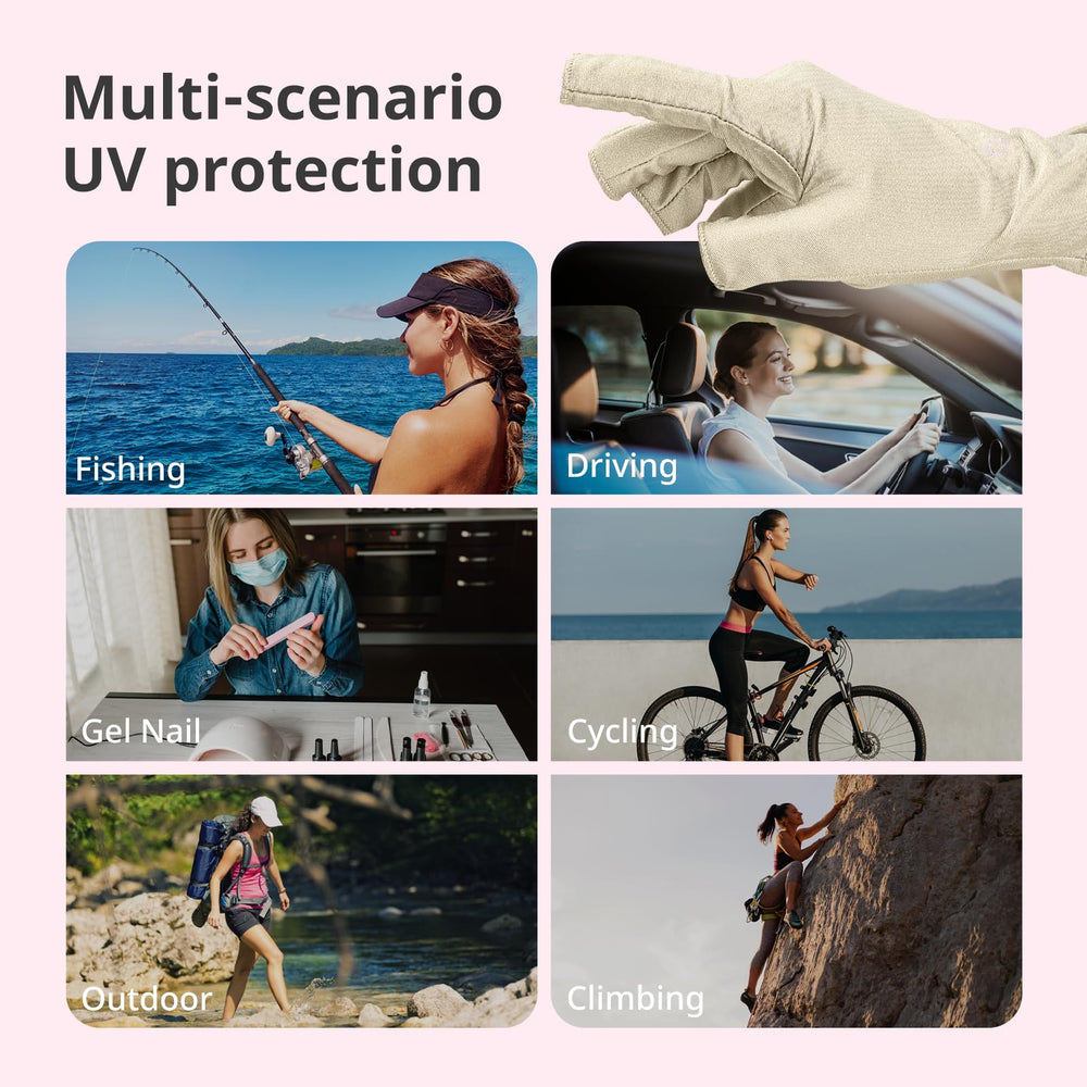 AIRSEE guantes UV uso exterior y fácil lavado