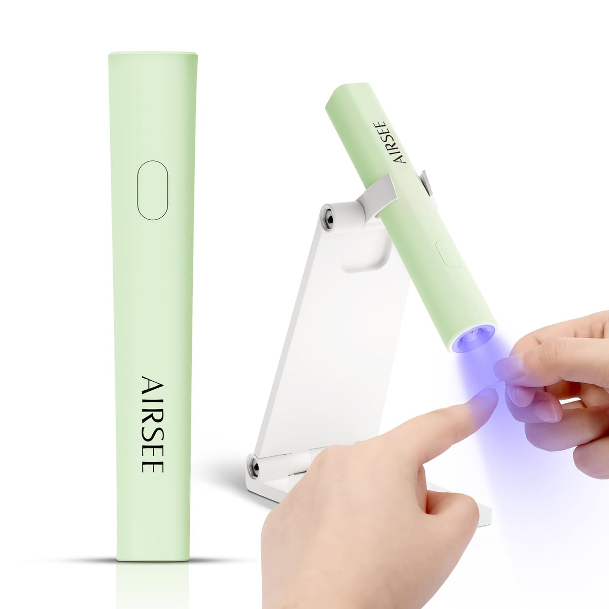 AirSEE Mini, luz UV para uñas, curado rápido y uniforme.