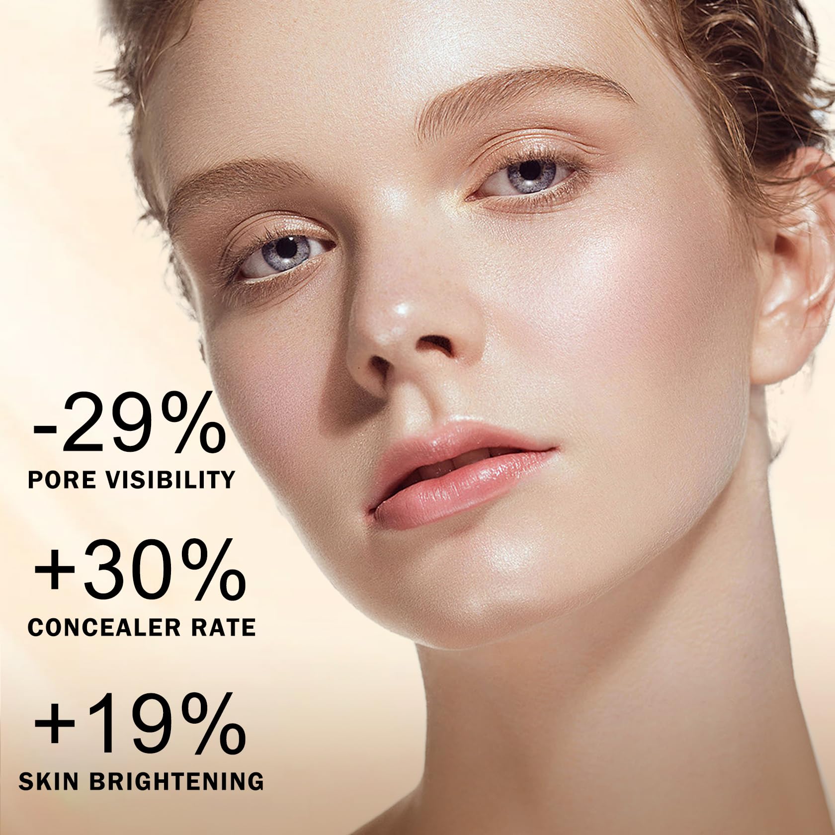 AIUEO Airbrush Foundation 05 Light shade complements fair to light complexions.