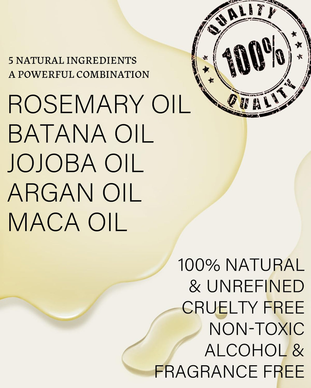 AKBAN Batana: aceite nutritivo para cuero cabelludo, botella y gotero