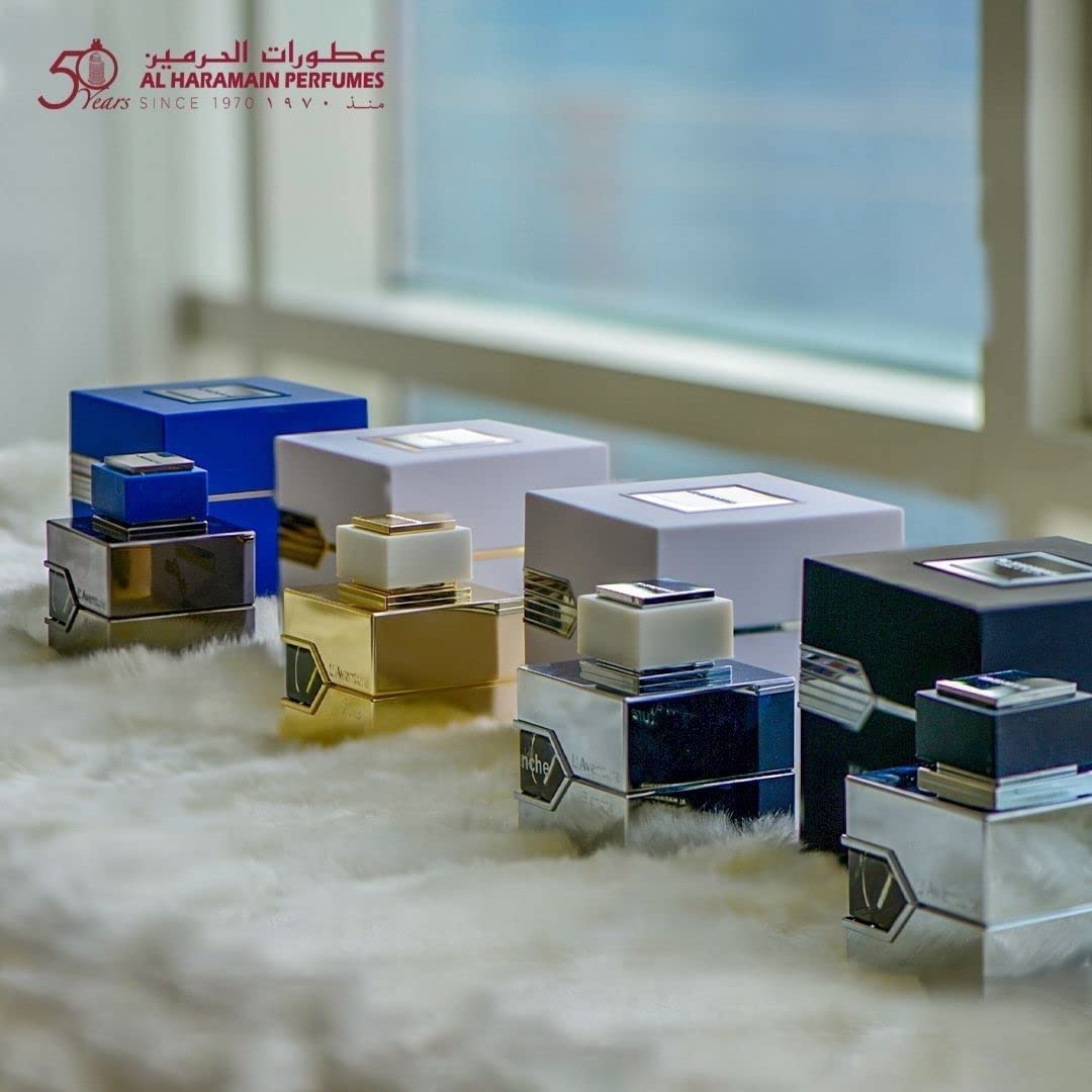Al Haramain L'Aventure Femme, escena de perfume, aplicación suave para ritual de bienestar.