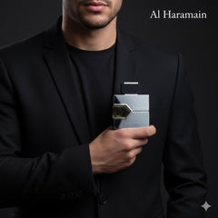 Al Haramain L'aventure: primer plano del frasco para apreciar su diseño.