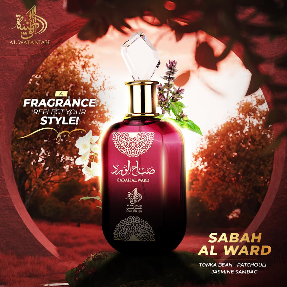 Al Wataniah Sabah Al Ward, aroma de larga duración para jornadas impactantes