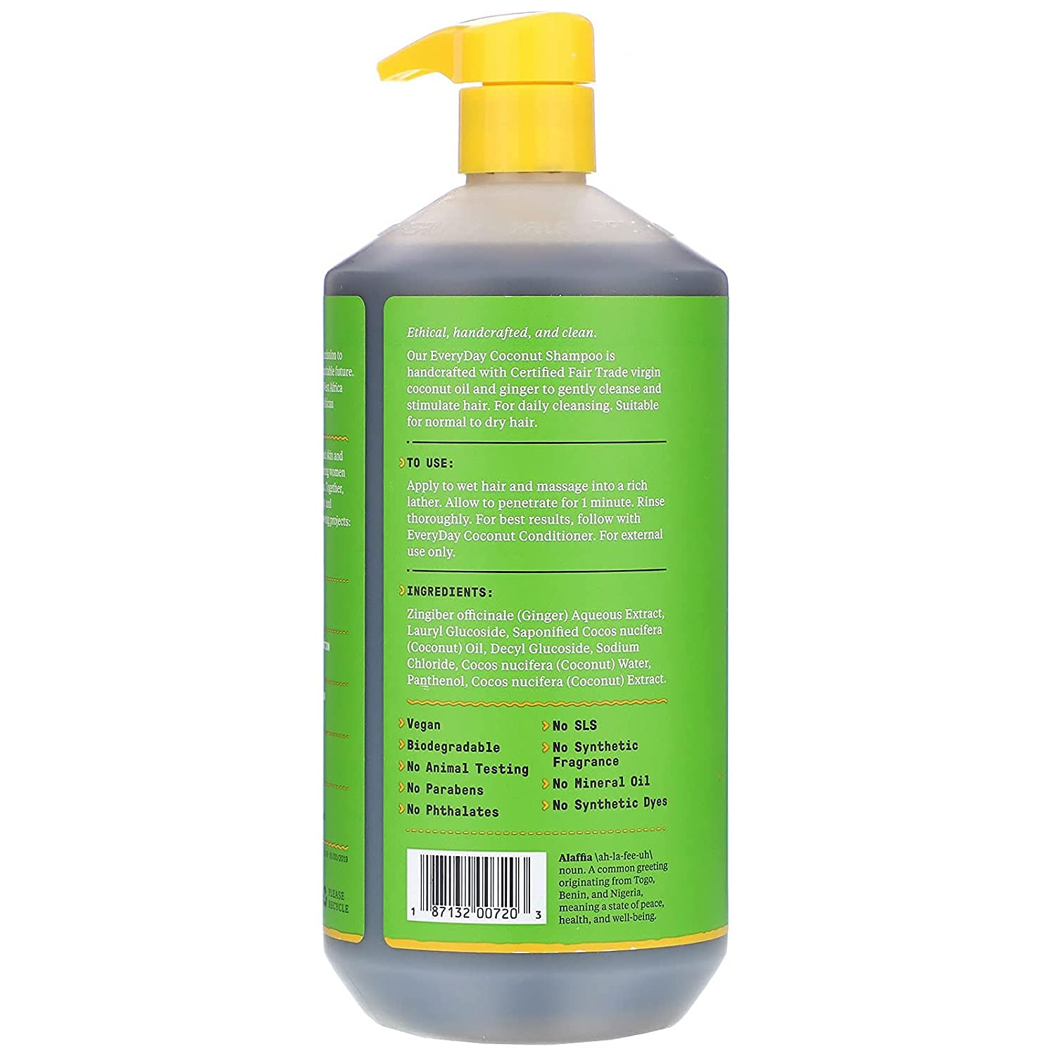 Alaffia Aceite-Coco: aceite de coco para cuero cabelludo suave y revitalizado.
