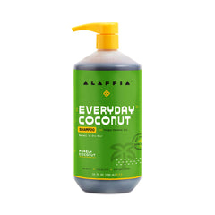 Alaffia Coco Champú en botella, limpieza suave para cabello normal a seco.