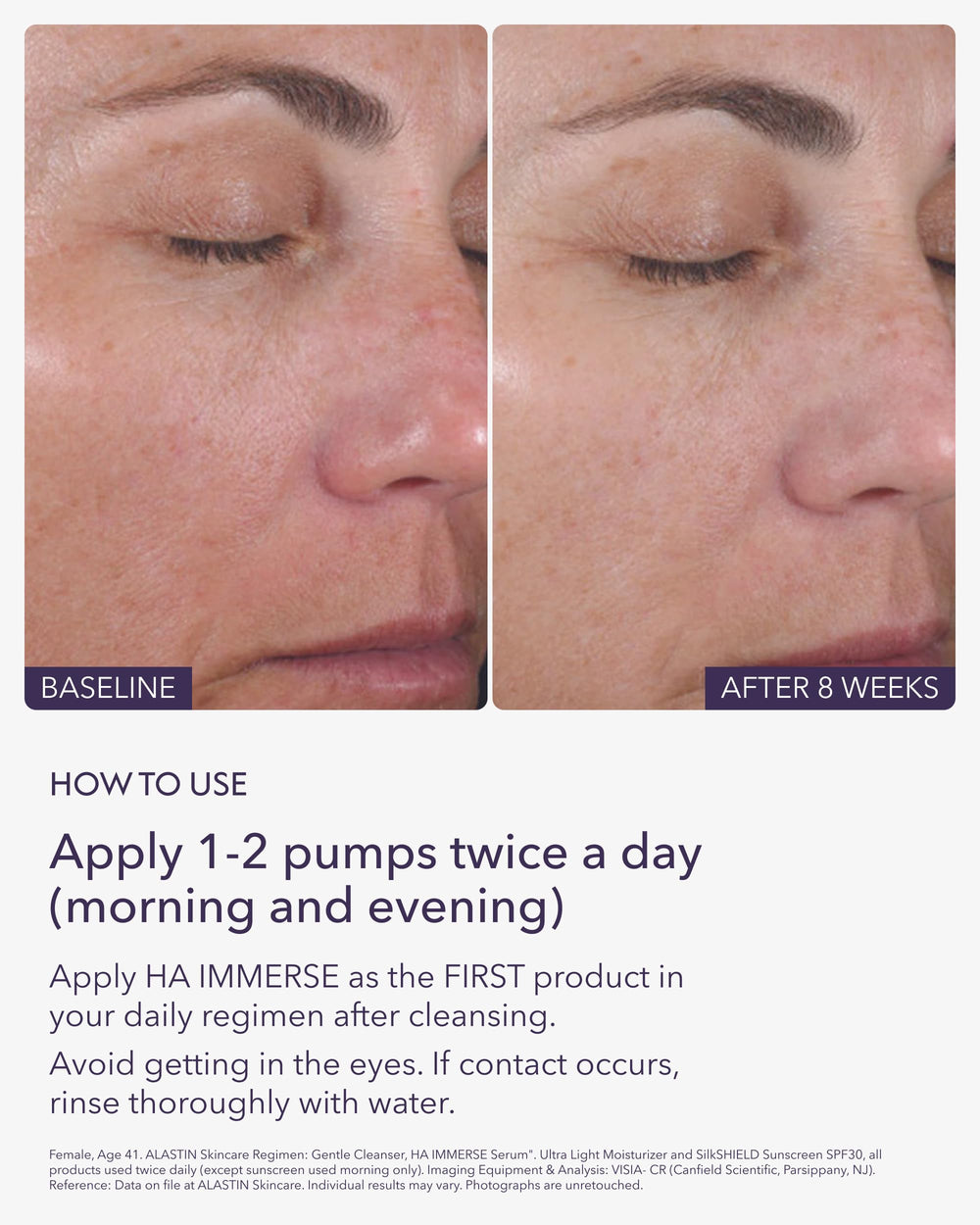 ALASTIN Skincare Hyaluronic Acid IMMERSE hidratación para la rutina de mañana