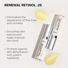 ALASTIN Skincare-serum-retinol-textura-aplicacion: aplicación suave y rápida.