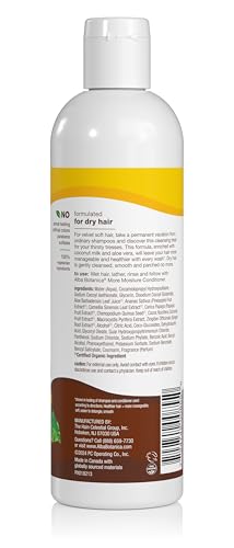 Alba Botanica Shampoo Leche de Coco, pelo suave y manejable con brillo natural