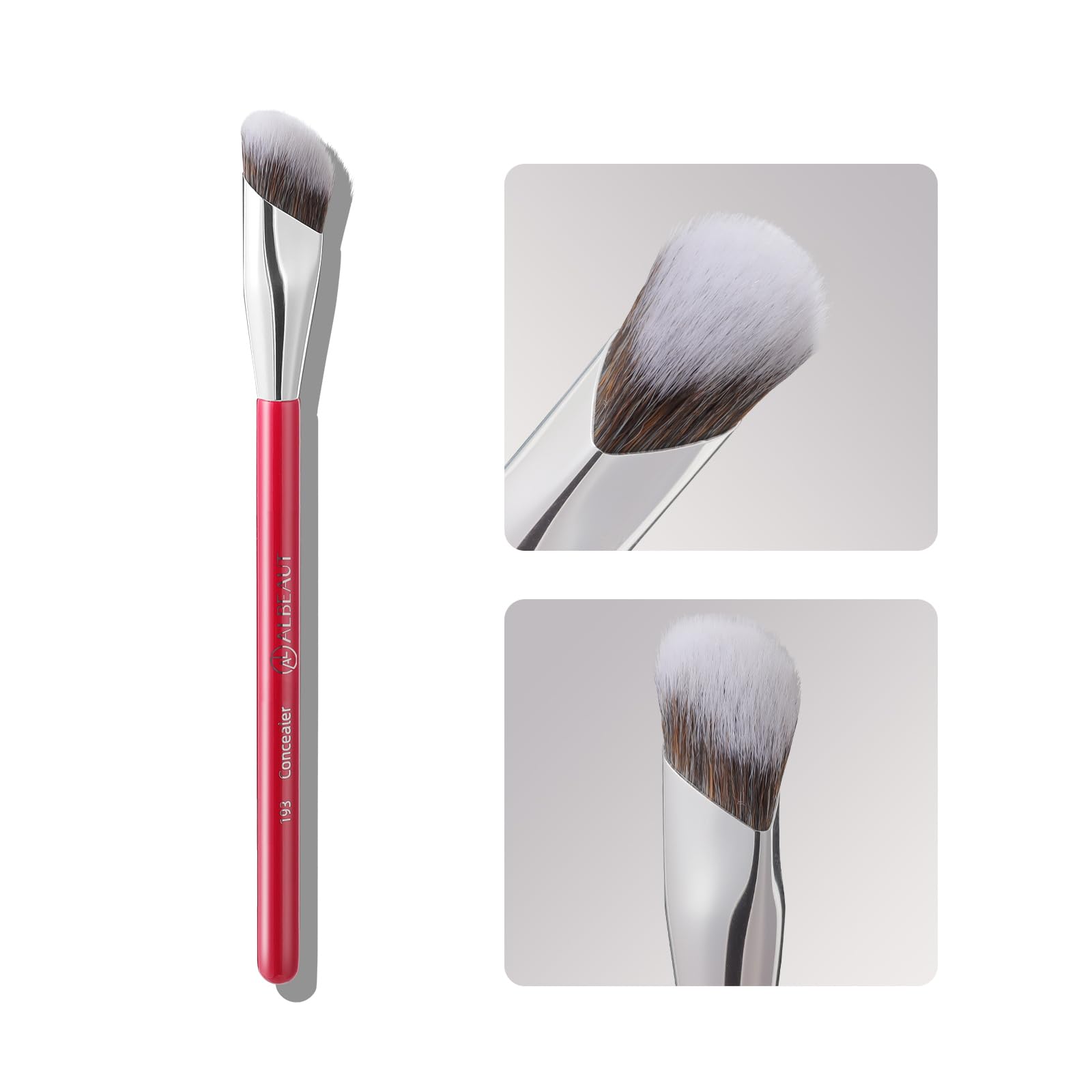 ALBEAUT brocha correctora angulada precisa para contornos delicados bajo ojos