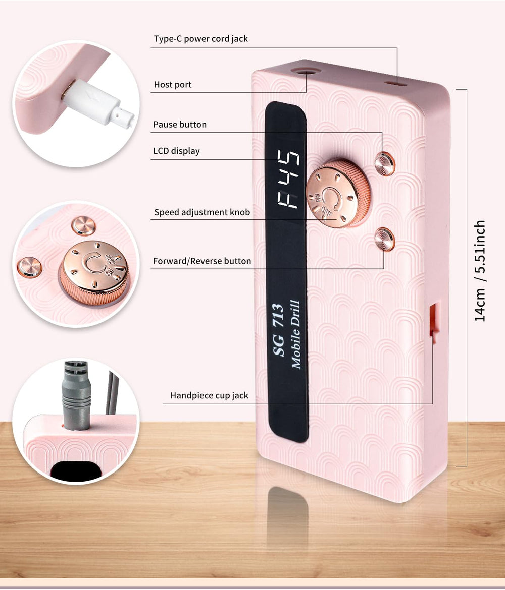 Diseño ergonómico Aleanu, mano cómoda y manejo de 360 grados.