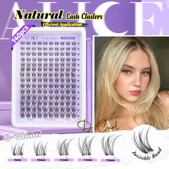 Pestañas clusters 8-16mm de ALICE para longitud personalizada y efecto despeinado.