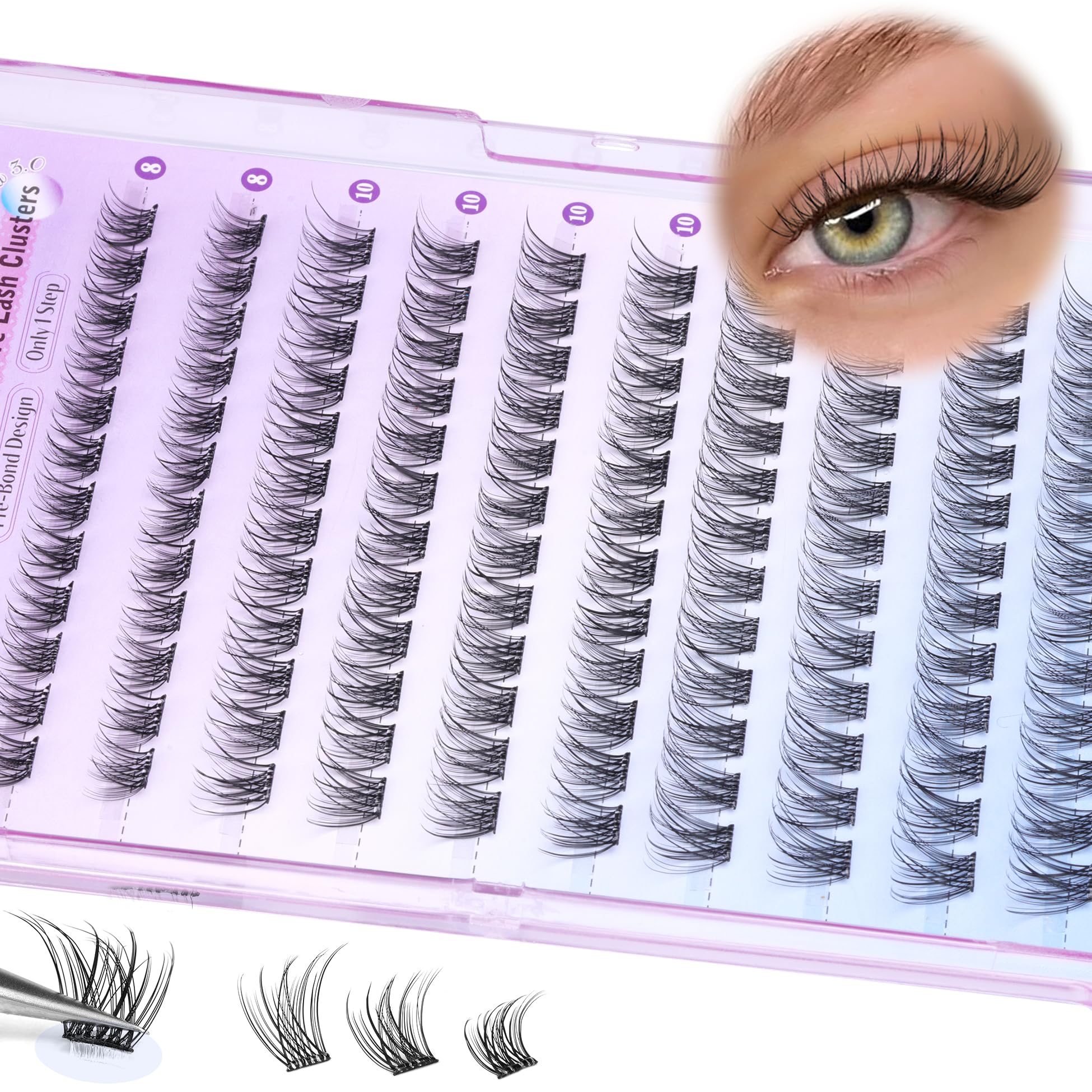 ALICE daily-use lashes require no glue for calm application.