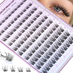 ALICE self-adhesive lash clusters natural look 8-14mm for quick, mess-free application