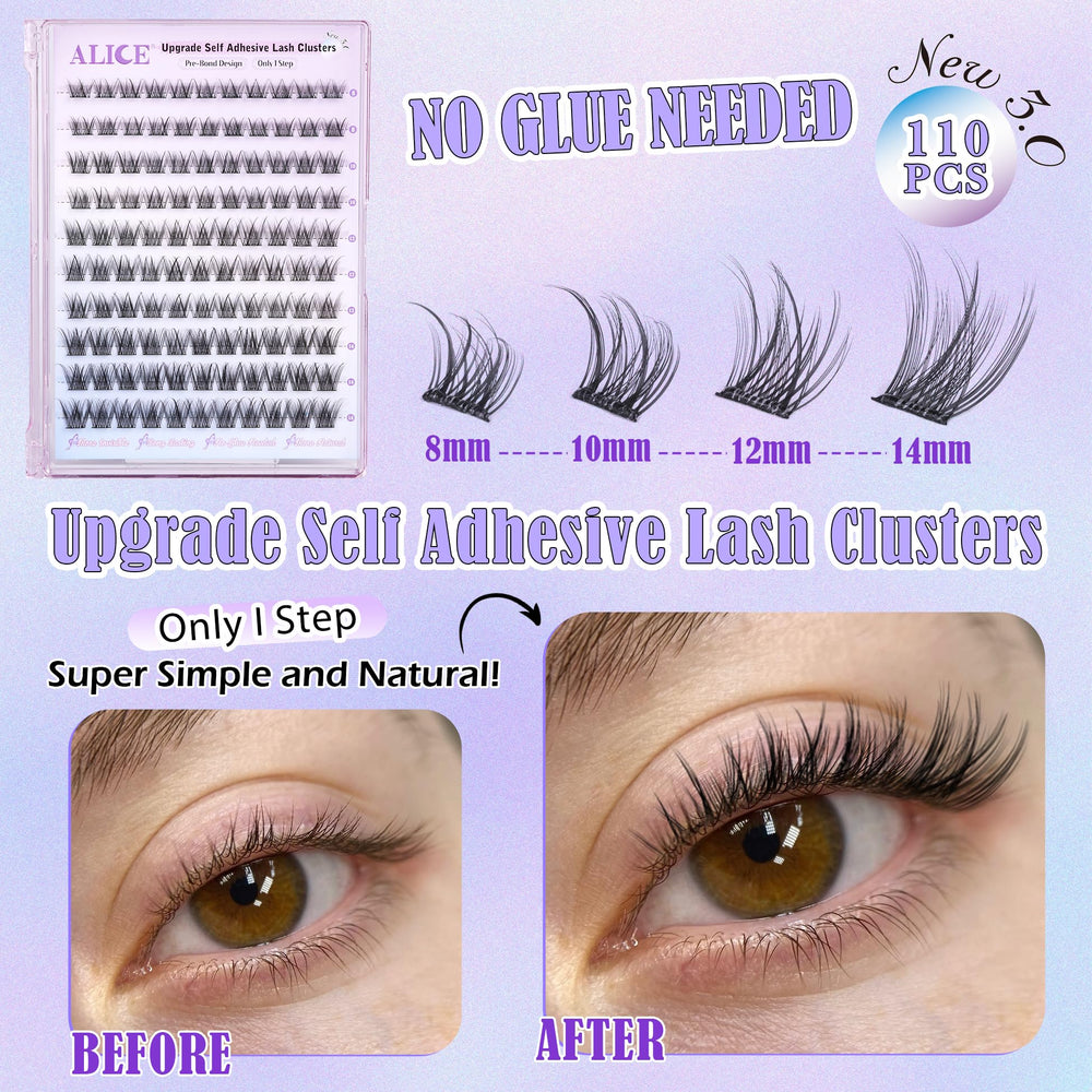 ALICE wispy press-on lashes 8-14mm for effortless day-to-night transitions