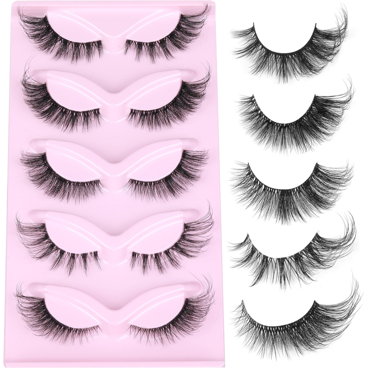 pestañas ojo gato de alicrown hair para un look definido y elegante.