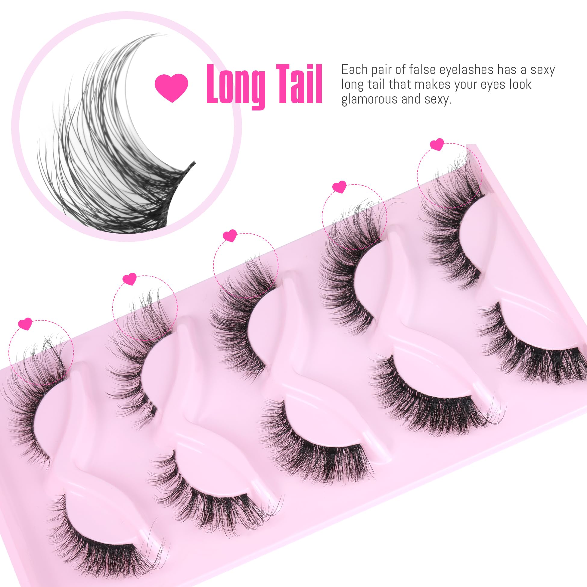 pestañas ojo zorro de alicrown hair para un ojo alargado.