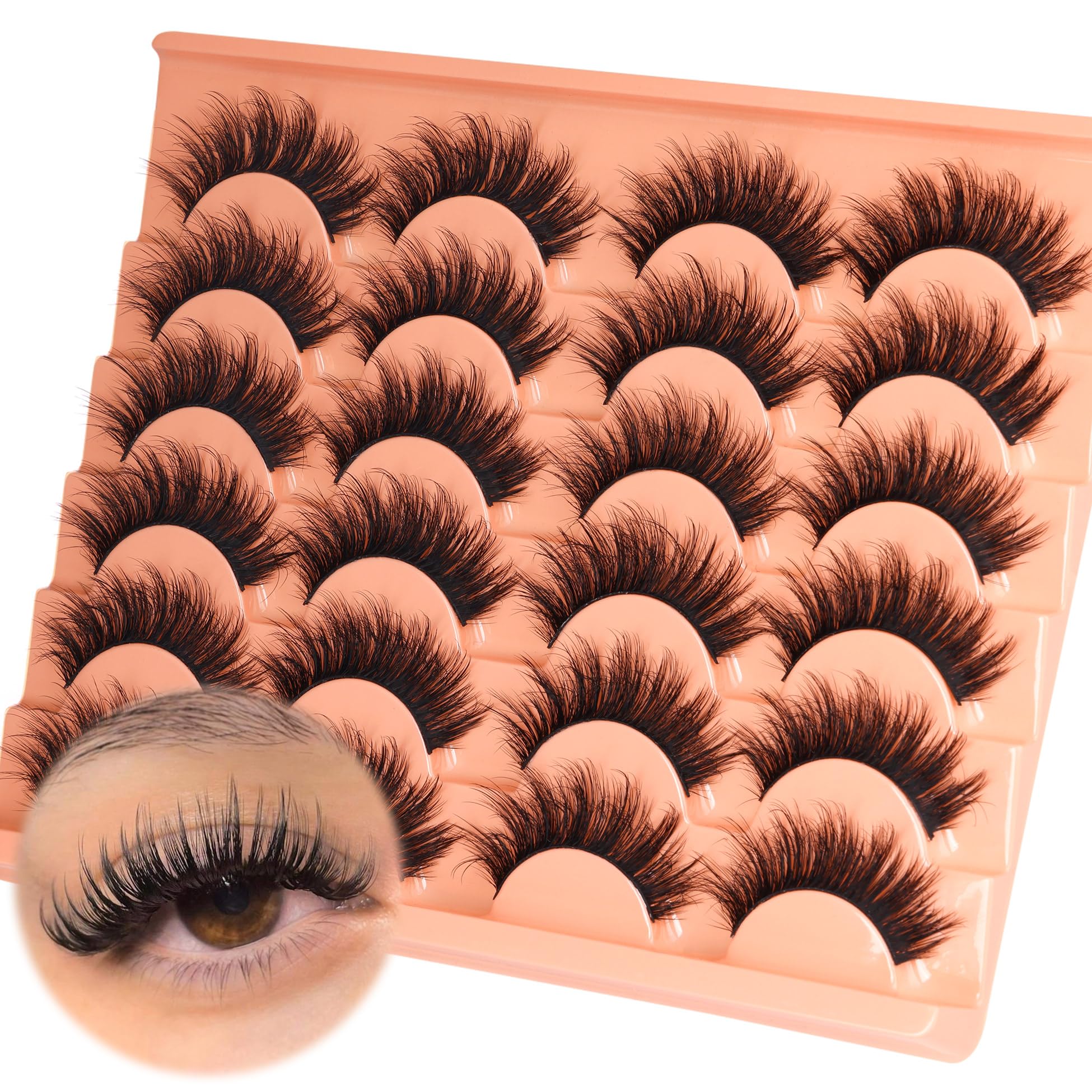 ALICROWN HAIR pestañas peludas naturales para un look suave y cómodo.