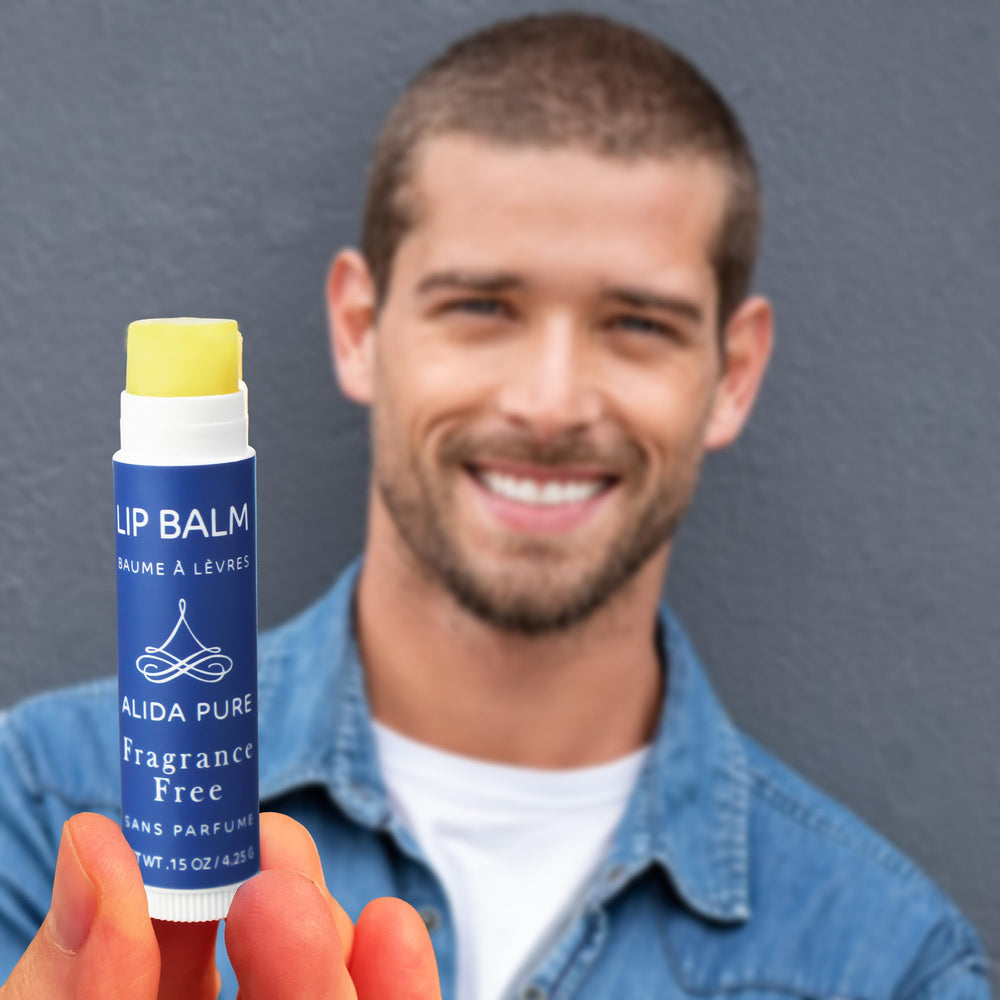 Vitamina E en ALIDA PURE para proteger la delicada piel labial.