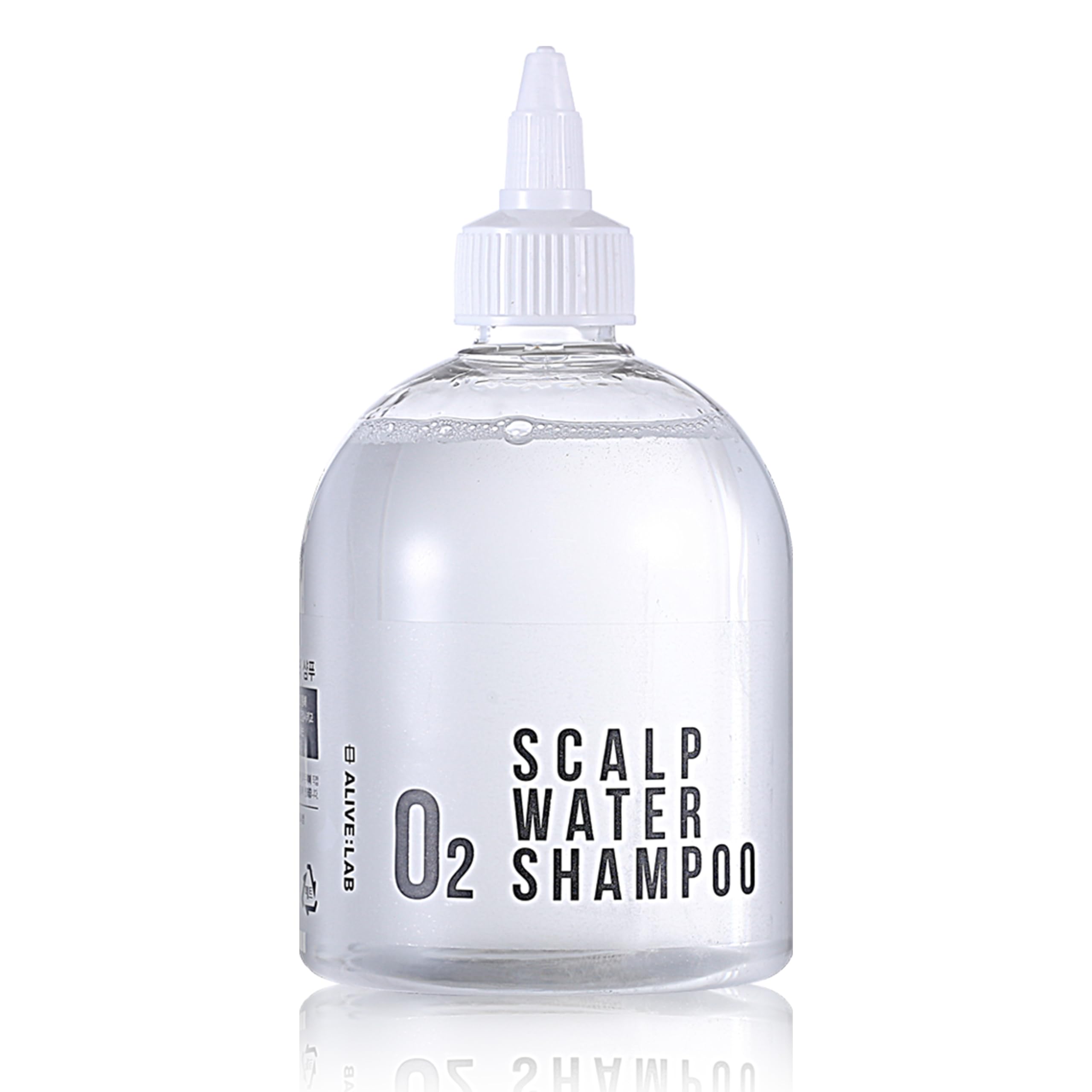 ALIVE:LAB Champú de agua oxigenada, textura ligera, hidrata el cuero cabelludo.