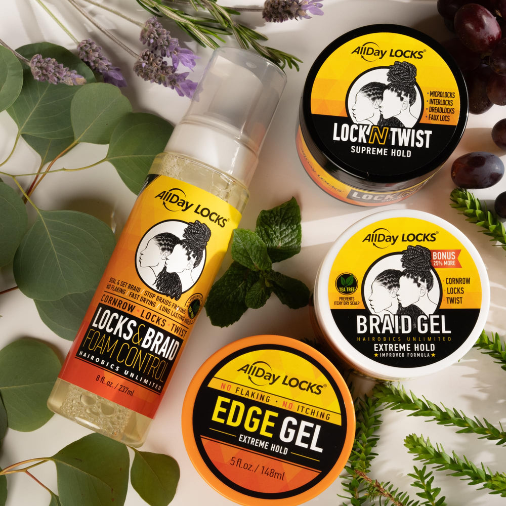 AllDay Locks Braid Gel uso diario en trenzas y twists