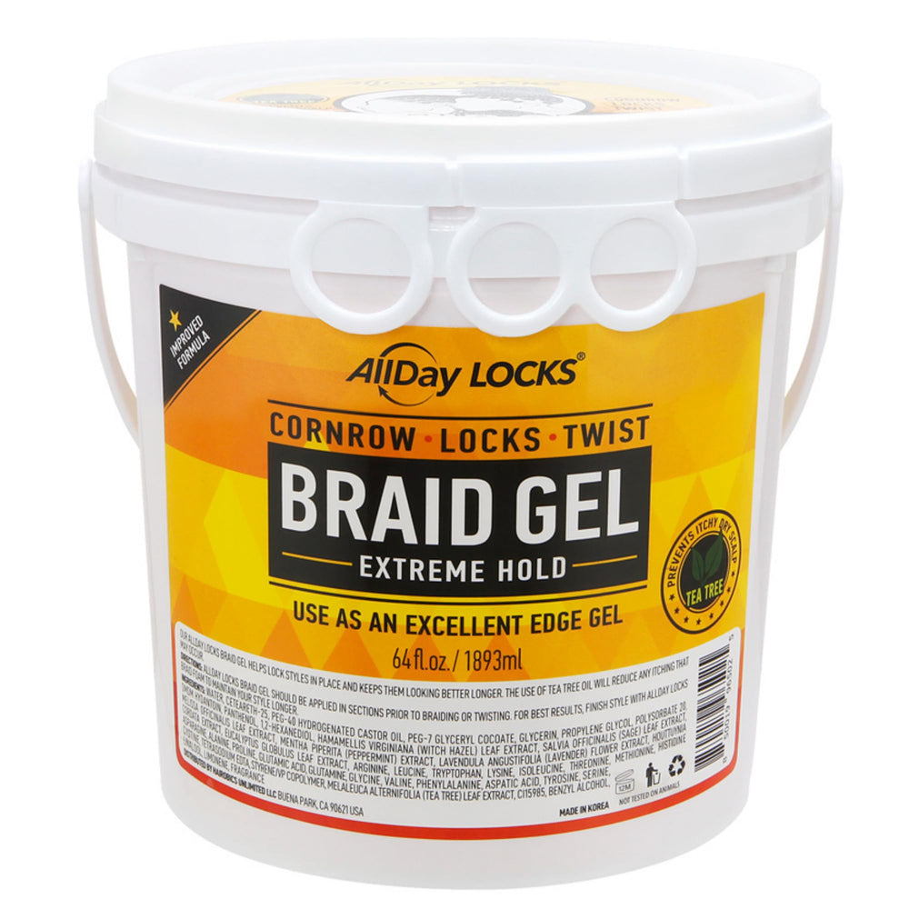 AllDay Locks Gel para trenzas, cubo: control del frizz sin compromiso.
