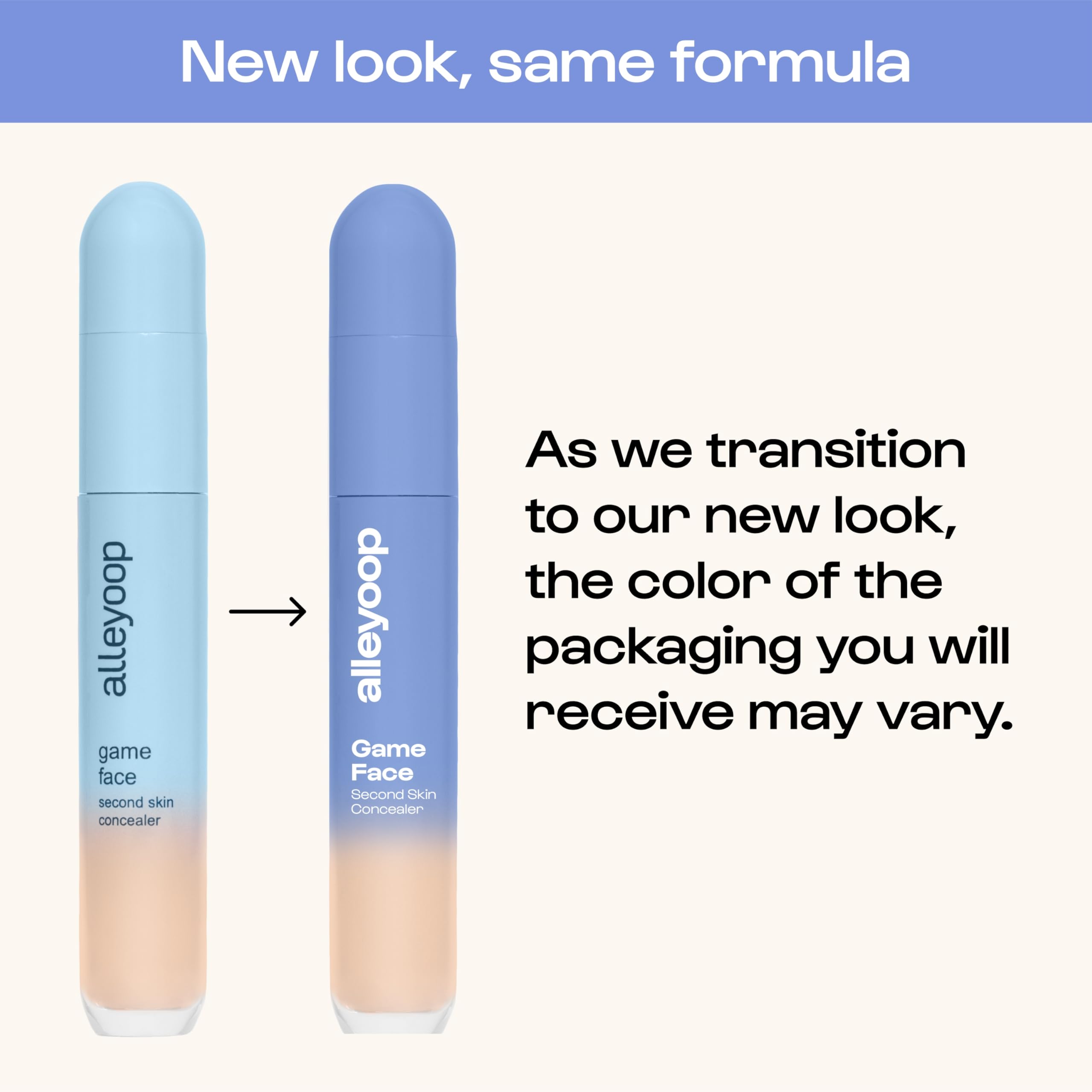 Ingredientes Aloe Stem Cell en Alleyoop Game Face Concealer para piel suave.
