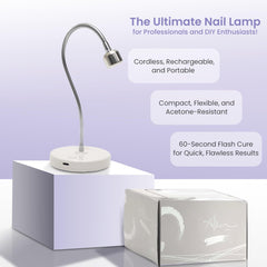 ALLKEM Lámpara UV-LED base estable y resistente al acetona para bricolaje.