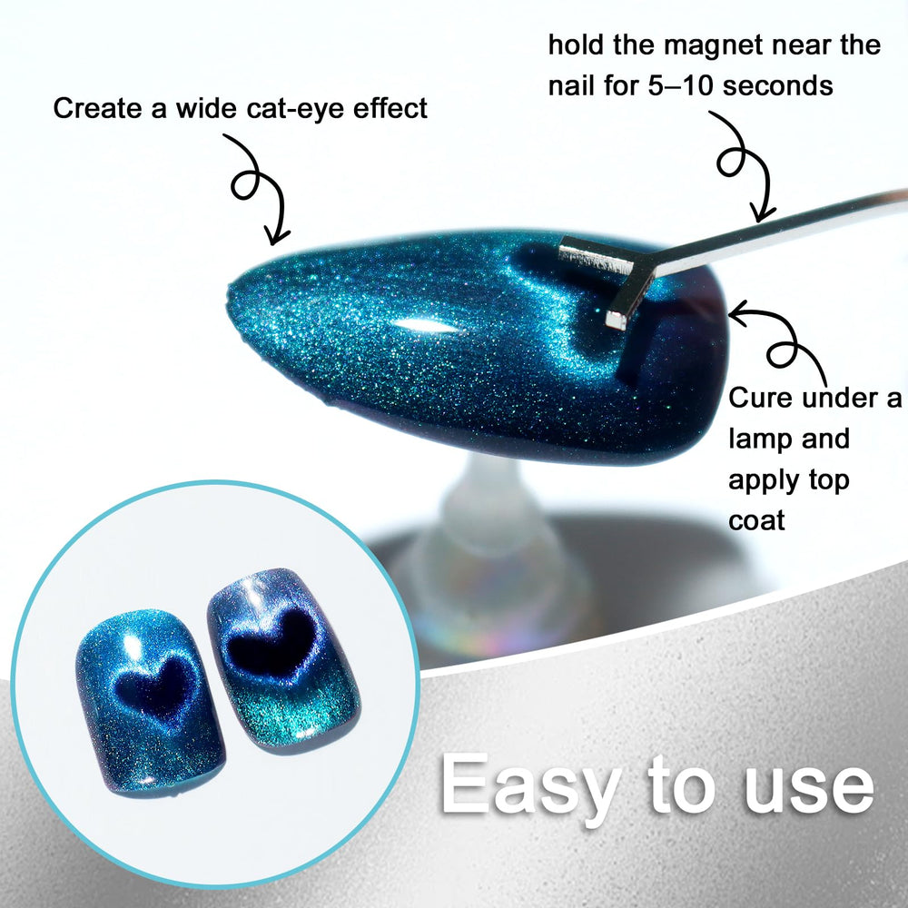 Allstarry diseño flexible de imanes para uñas que ofrece mayor control artístico.