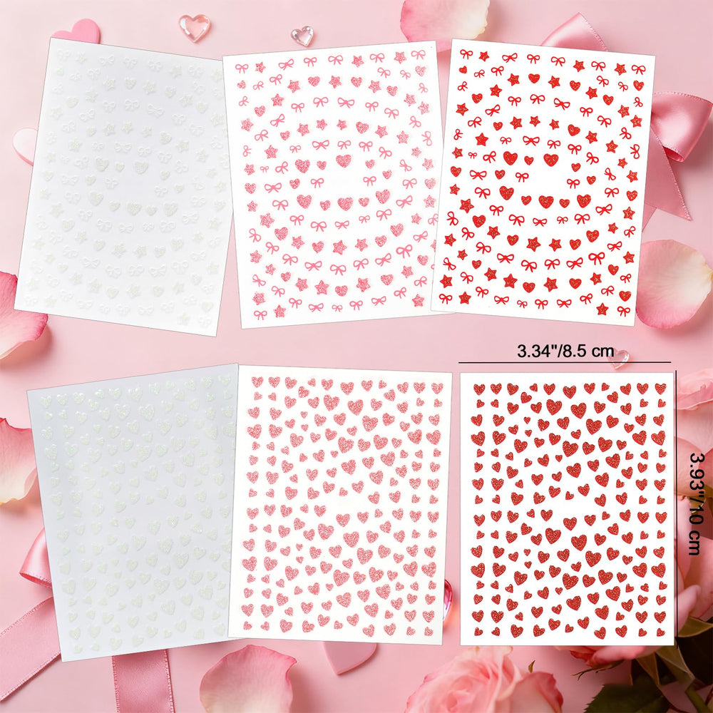 Allstarry pegatinas de uñas con brillo efecto para acabado deslumbrante.