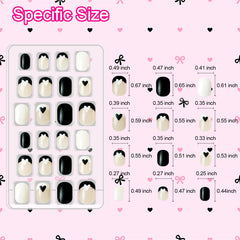 Uñas francesas elegantes para fiestas y regalos entre niñas.
