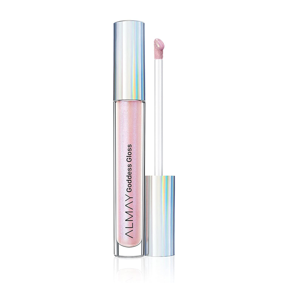 Almay Angelic brillo labial holográfico para un acabado iridiscente.