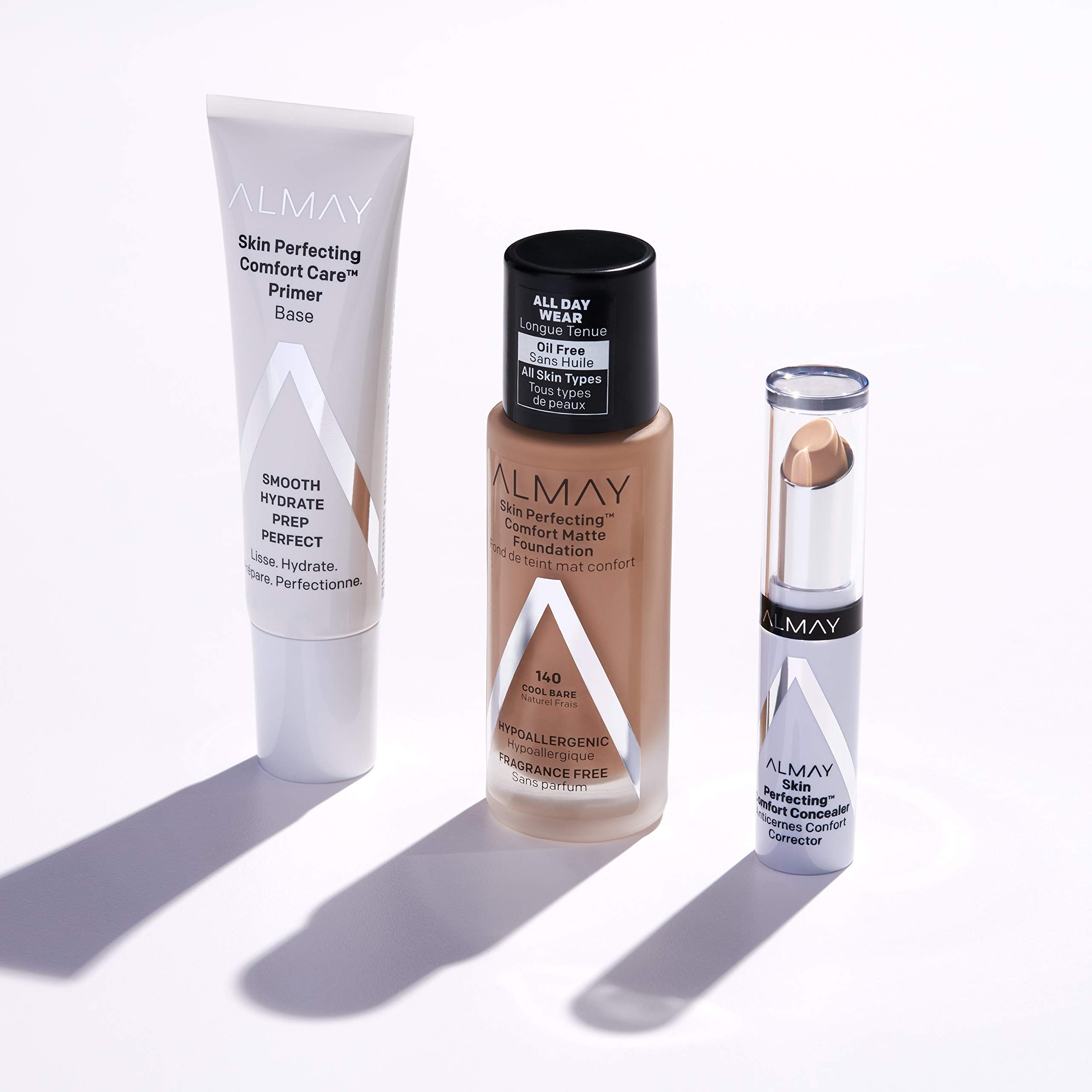 Almay Corrector Confort Perfección de Piel — Maquillaje Facial, Cobertura Total, Acabado Natural, Hipoalergénico, Probado Dermatológicamente, 120 Light