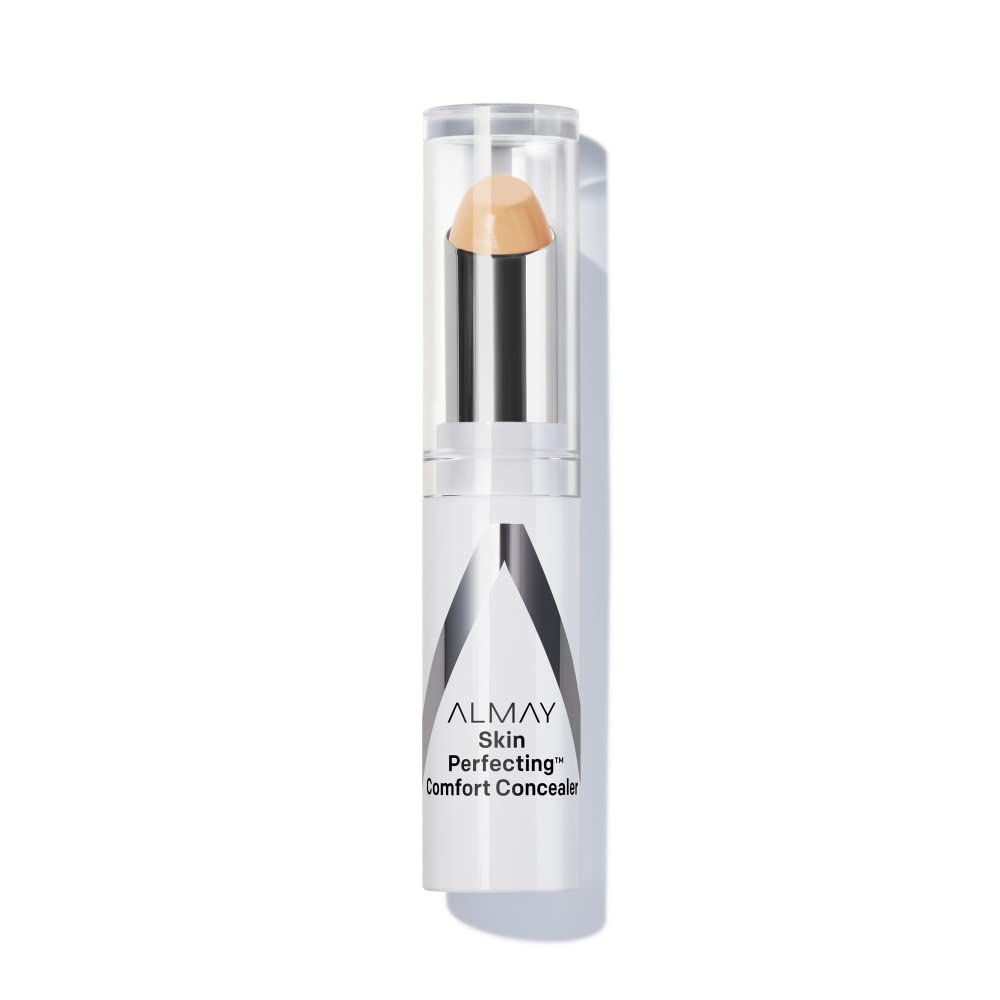 Almay Corrector de Piel, envase compacto para retoques discretos en cualquier momento.
