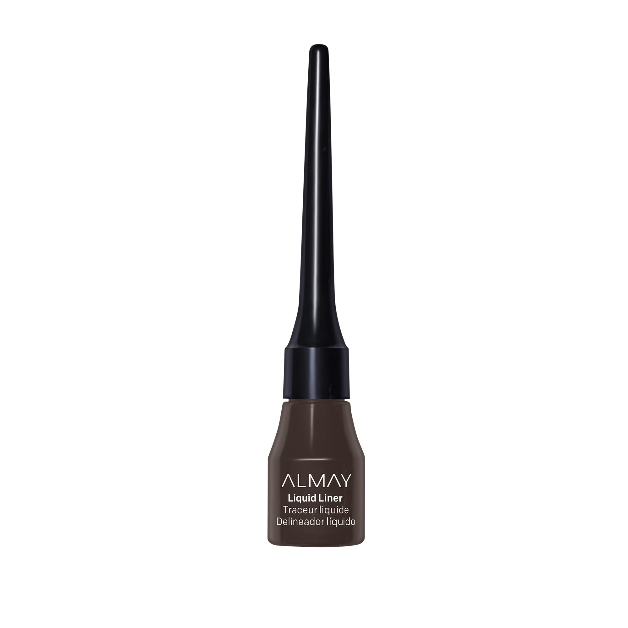 Almay delineador líquido enfoque delineado con agua resistente para uso diario.