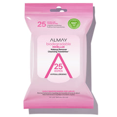 Almay desmaquillante micelar: toallitas biodegradables para una limpieza suave y eficaz.