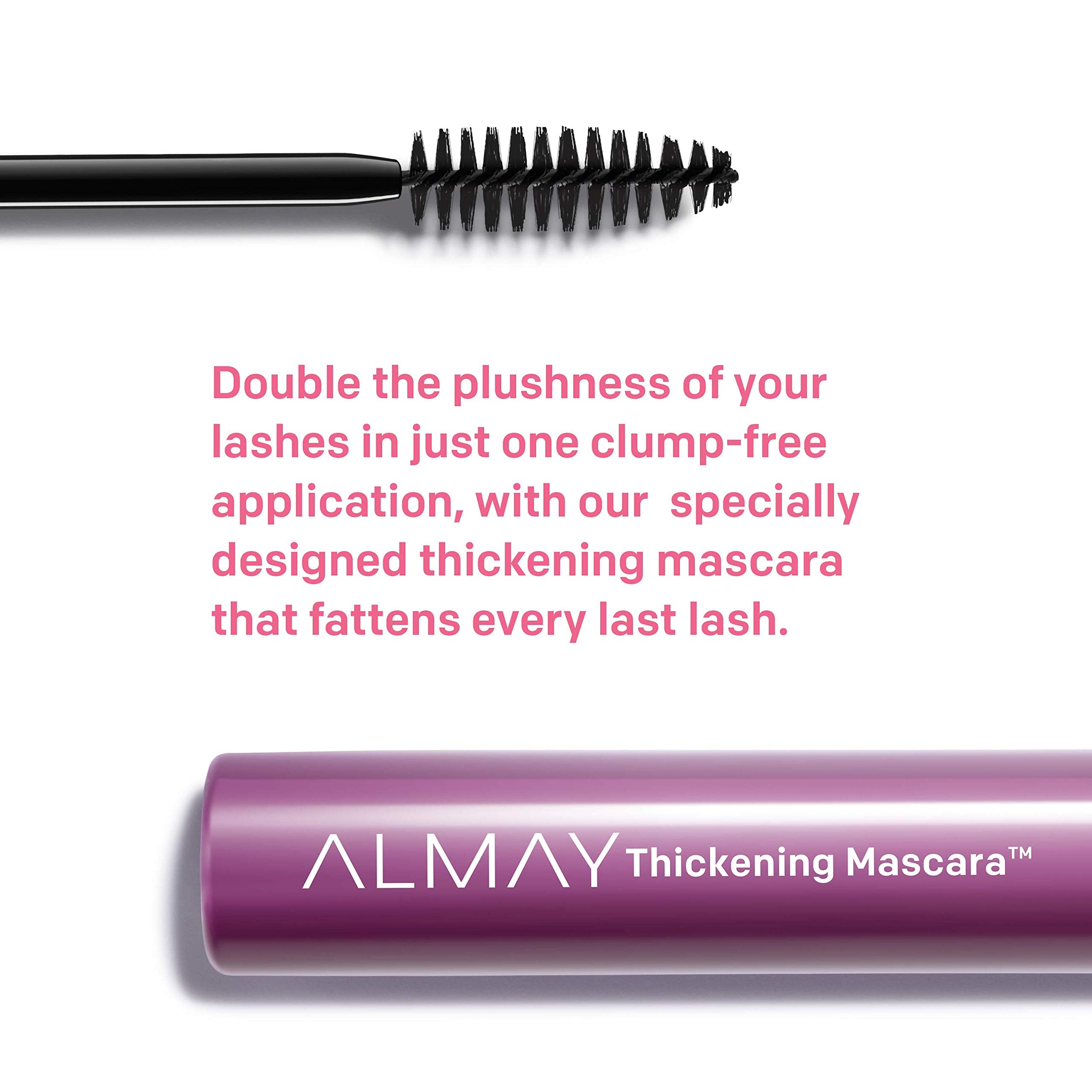 Almay Mascara engrosadora con volumen total para pestañas densas