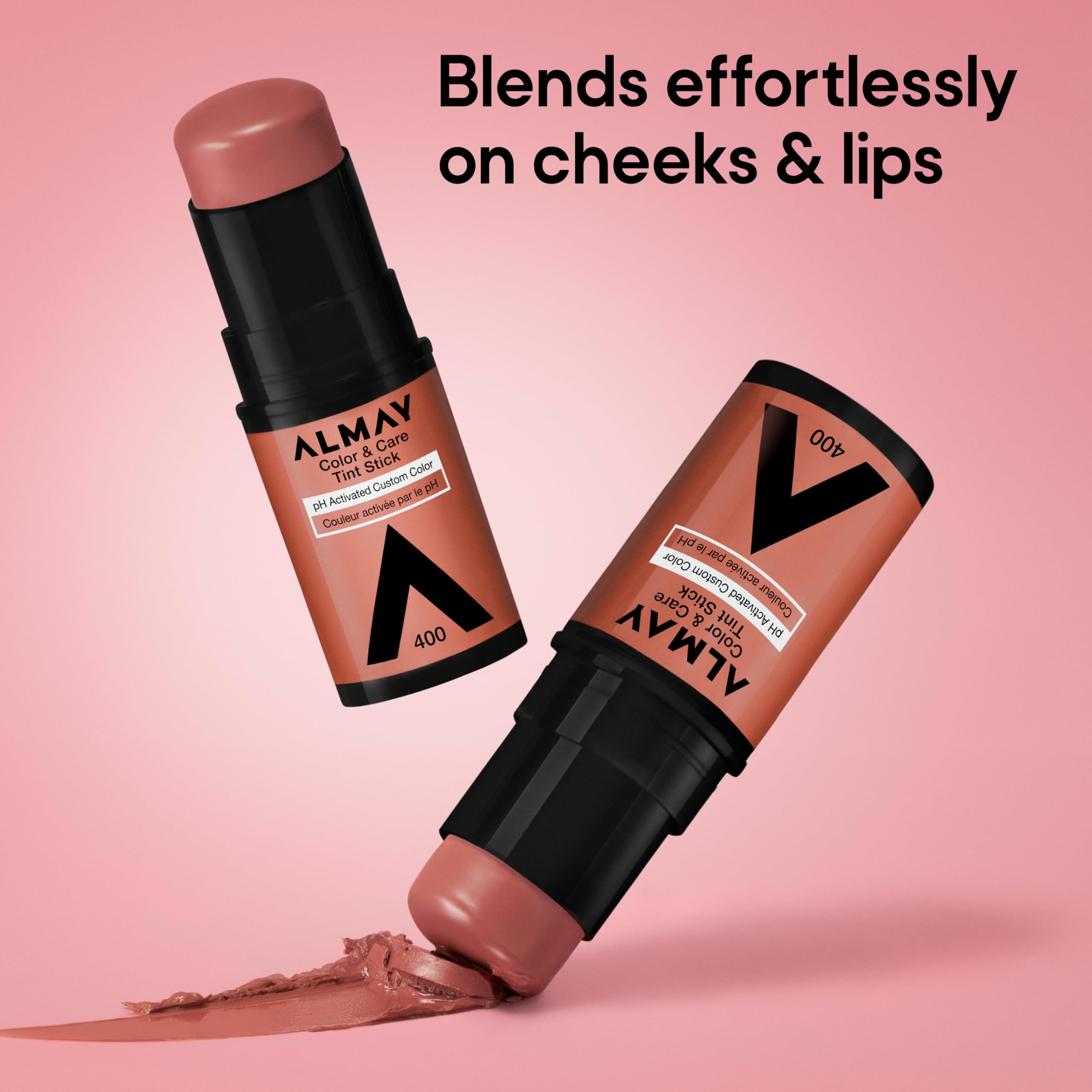 Almay tinte labial y mejillas, rápida absorción para labios suaves.