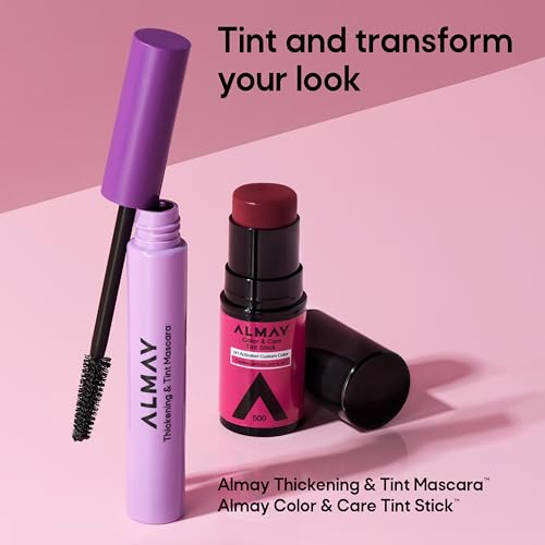Almay tinte labial y mejillas, probado dermatológicamente para piel sensible.