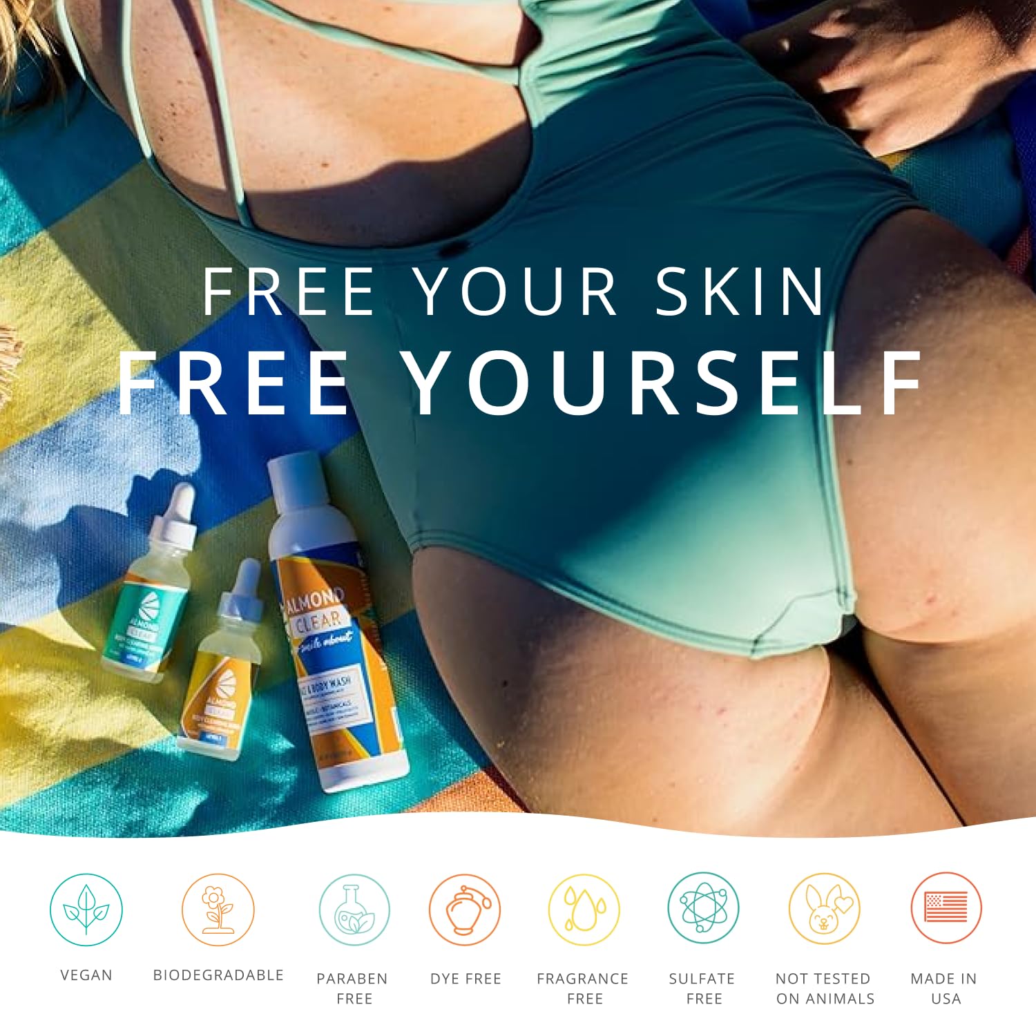 Piel sensible tras usar Almond Clear Serum en hombros