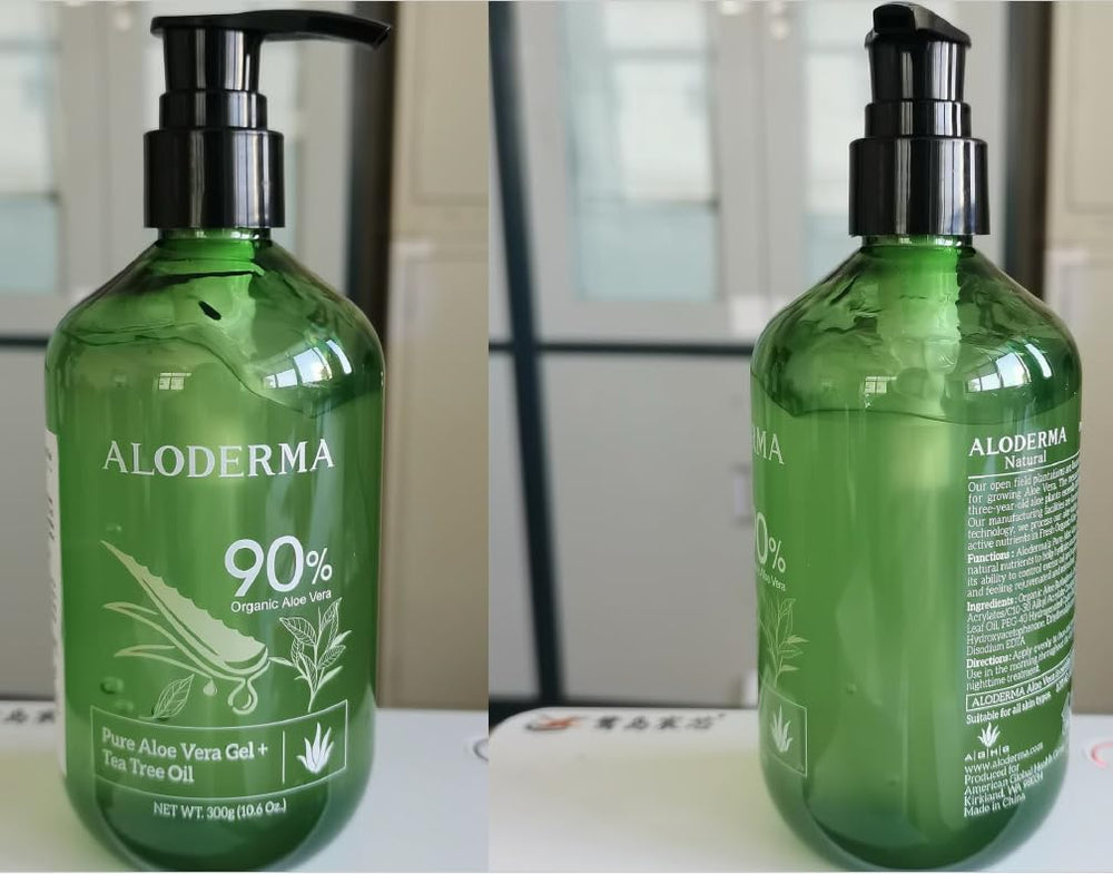 Aloderma gel Aloe: textura ligera de rápida absorción para uso diario.