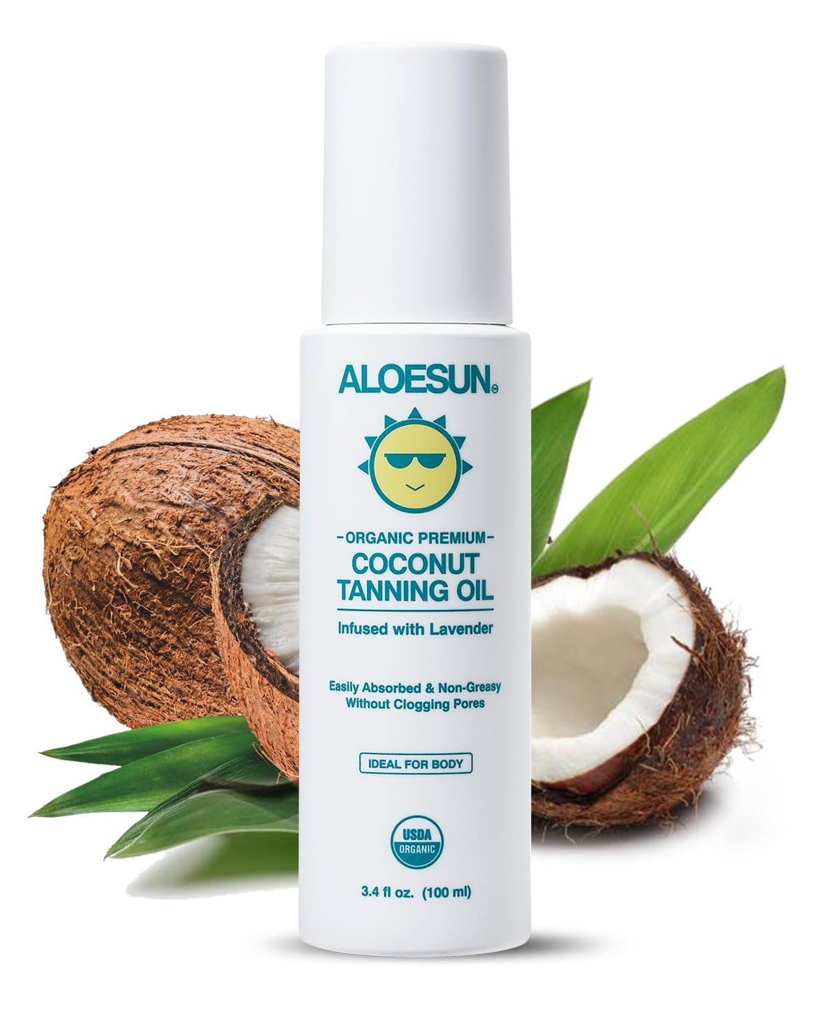 ALOESUN Aceite bronceador Coco botella: bronceado uniforme y suave en la piel.