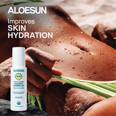 ALOESUN Coco bronceado hidratante: piel más suave y nutrida tras la exposición.
