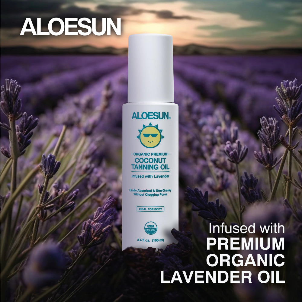 ALOESUN Aroma de lavanda: calma natural durante el bronceado.