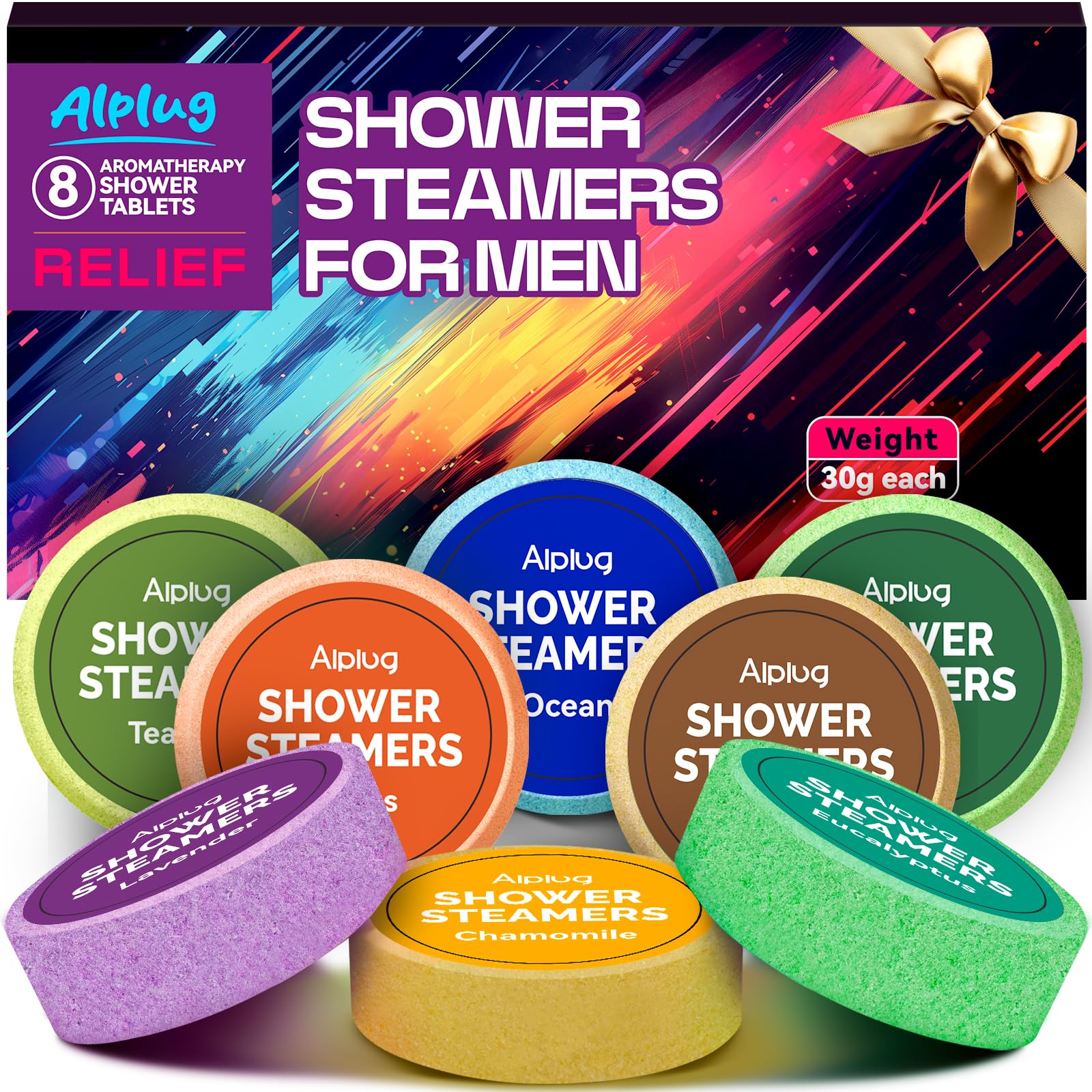 ALPLUG bombas de ducha para hombres en caja regalo, regalo lujoso