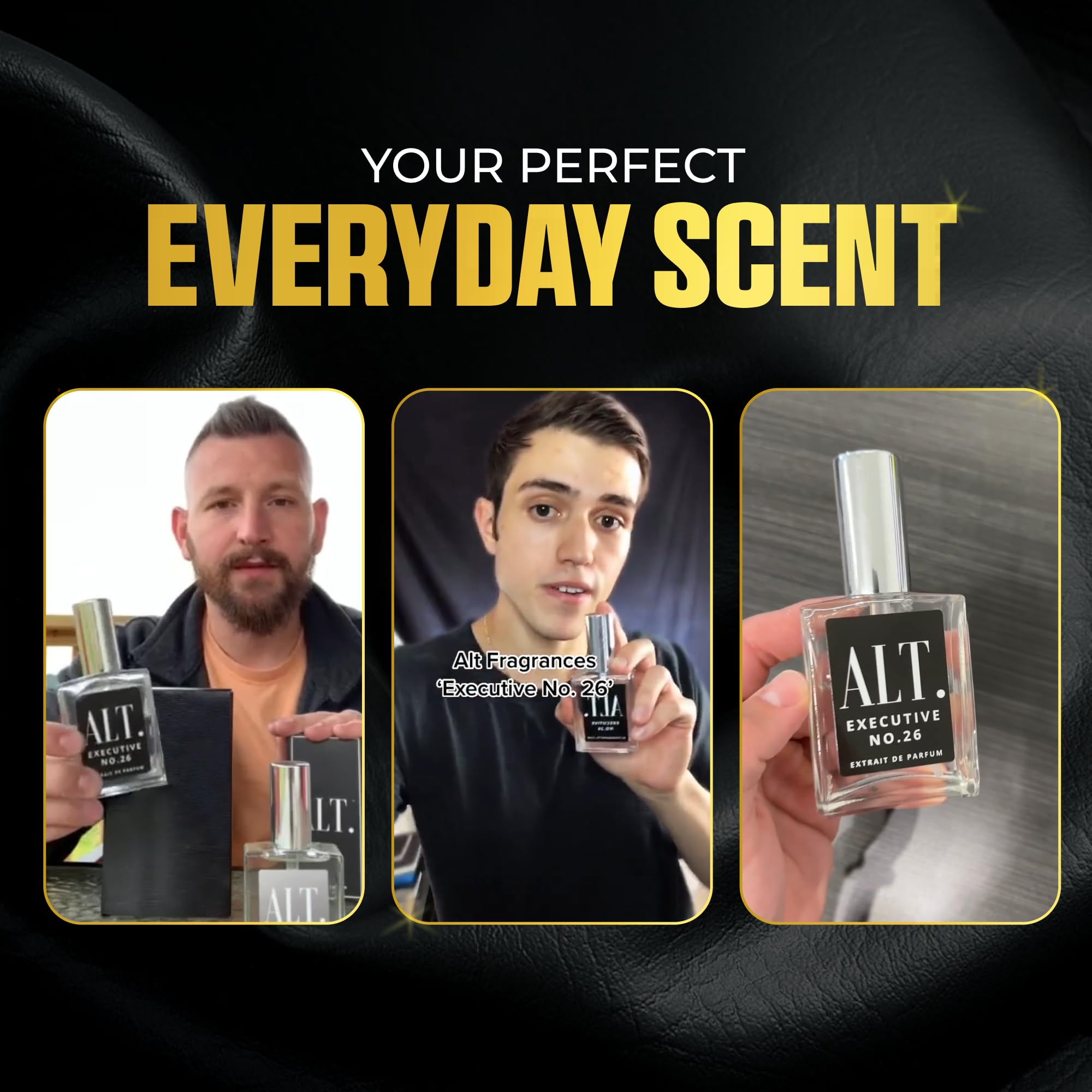 ALT. Fragrances Executive No.26: empaque premium que transmite exclusividad y cuidado.