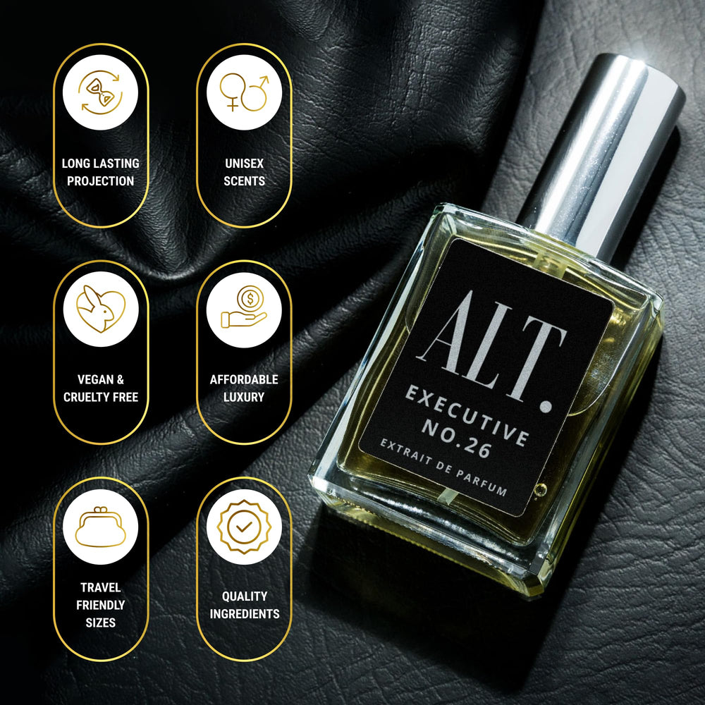 ALT. Fragrances Executive No.26: notas de salida brillantes para un inicio refrescante.