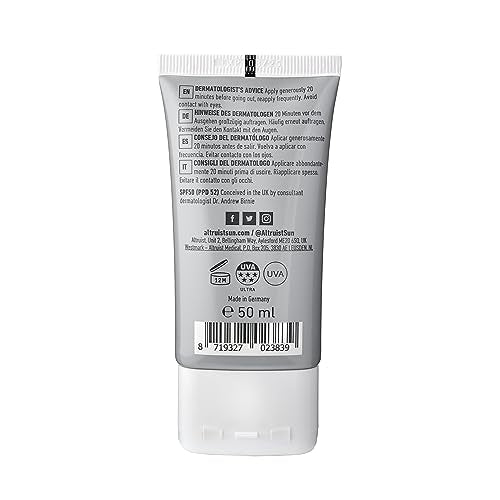Altruist SPF50 fluido con antioxidantes para protección diaria