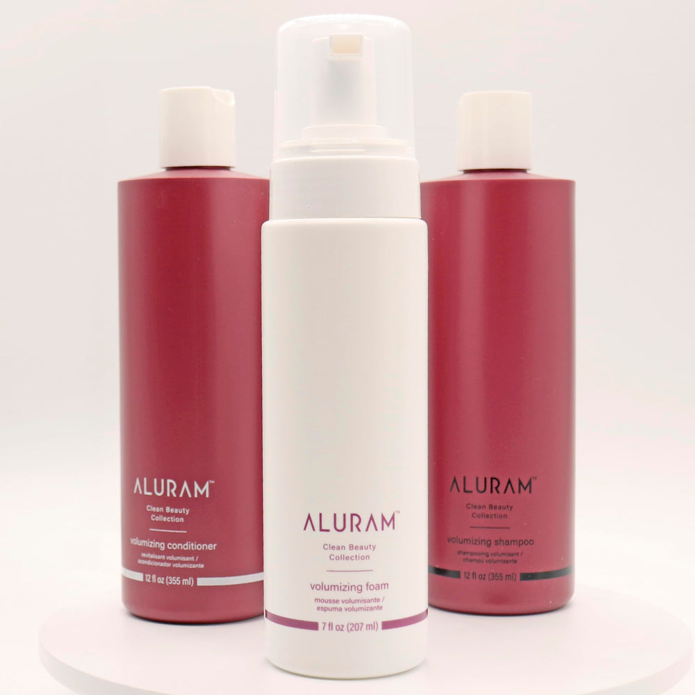 ALURAM Coconut Water Foam dispense action highlights easy, even styling
