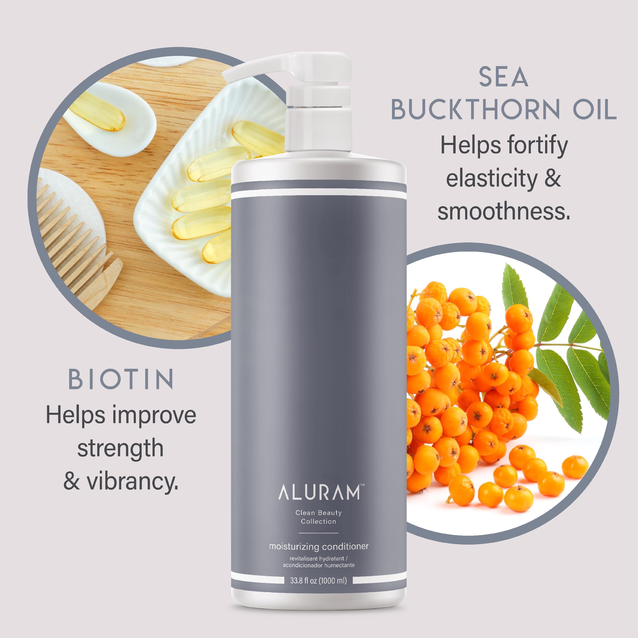 ALURAM Condicionador sin sulfatos, envase sostenible y belleza consciente